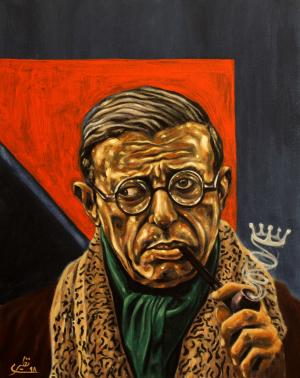 face to face with philosophers -Sartre  Sina Naziri