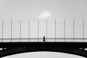A woman on the bridge  Meysam Khaledian