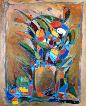 گلدان آبی از سید محمد فدوی